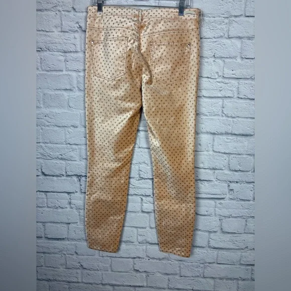 Anthropologie Pilcro Velvet Polka Dot High-Rise Skinny Ankle size 29 - Picture 7 of 8